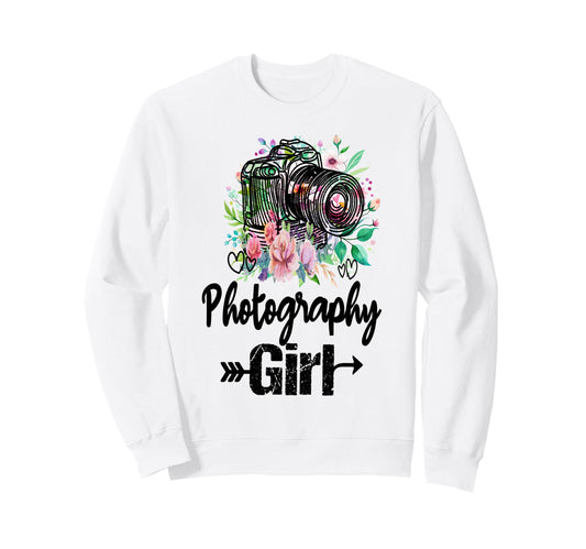 Womens Funny Photographer Camera Sweatshirt - Trendy Graphic Men Women - T-Shirt, Sweatshirt, Hoodie