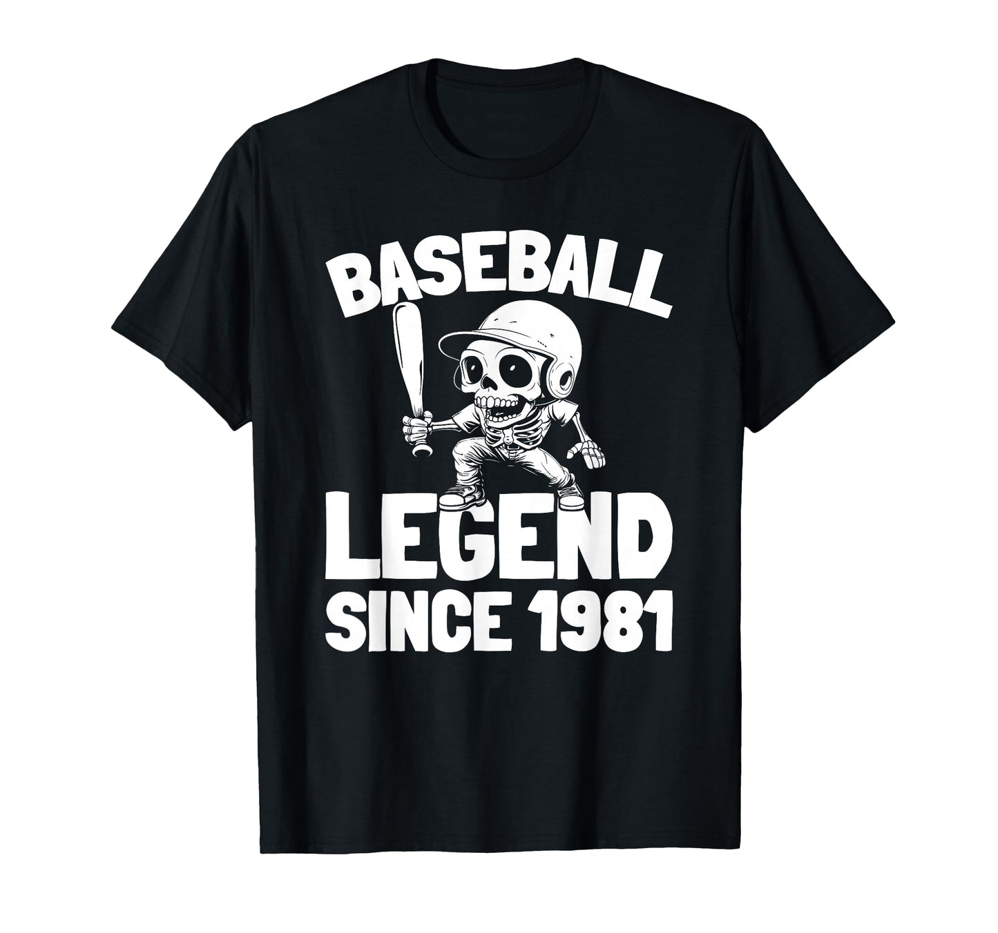 Born 1981 Baseballer Baseball Team T-Shirt - Aesthetic Graphic for Adults - T-Shirt, Sweatshirt, Hoodie