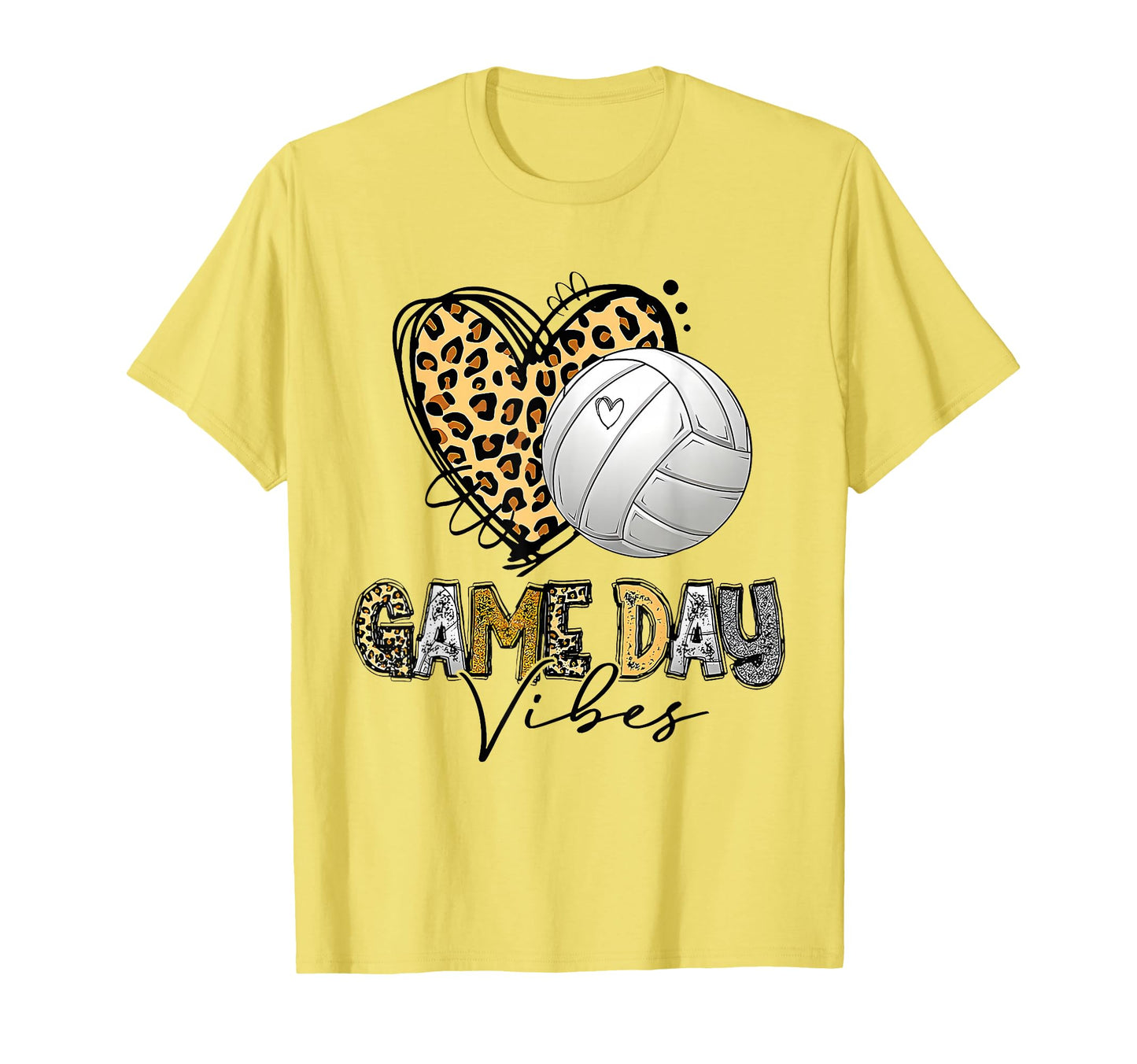 Volleyball Game Day Vibes Sport Heart T-Shirt - Trendy Graphic Men Women - T-Shirt, Sweatshirt, Hoodie