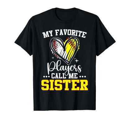 My Favorite Baseball Softball Players T-Shirt - Novelty Apparel Men Women - T-Shirt, Sweatshirt, Hoodie