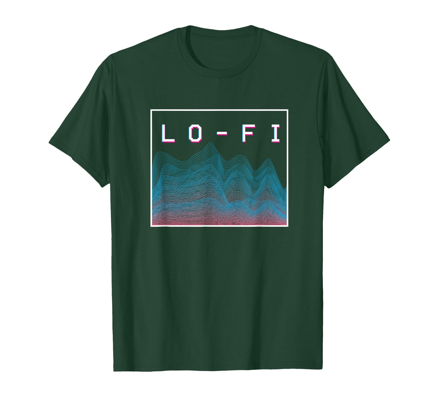 Lo Fi Hip Hop Soundwave Vaporwave T-Shirt - Unique Graphic Men Women - T-Shirt, Sweatshirt, Hoodie