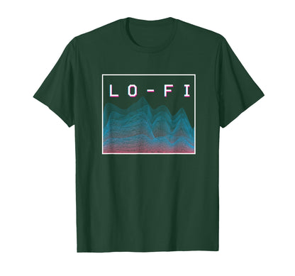 Lo Fi Hip Hop Soundwave Vaporwave T-Shirt - Unique Graphic Men Women - T-Shirt, Sweatshirt, Hoodie