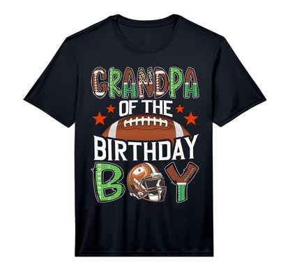 Grandpa Birthday Game Day Football T-Shirt - Graphic Print for Adults - T-Shirt, Sweatshirt, Hoodie