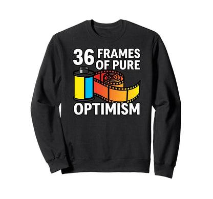 36 Frames Pure Optimism 35Mm Film Sweatshirt - Trendy Graphic Men Women - T-Shirt, Sweatshirt, Hoodie