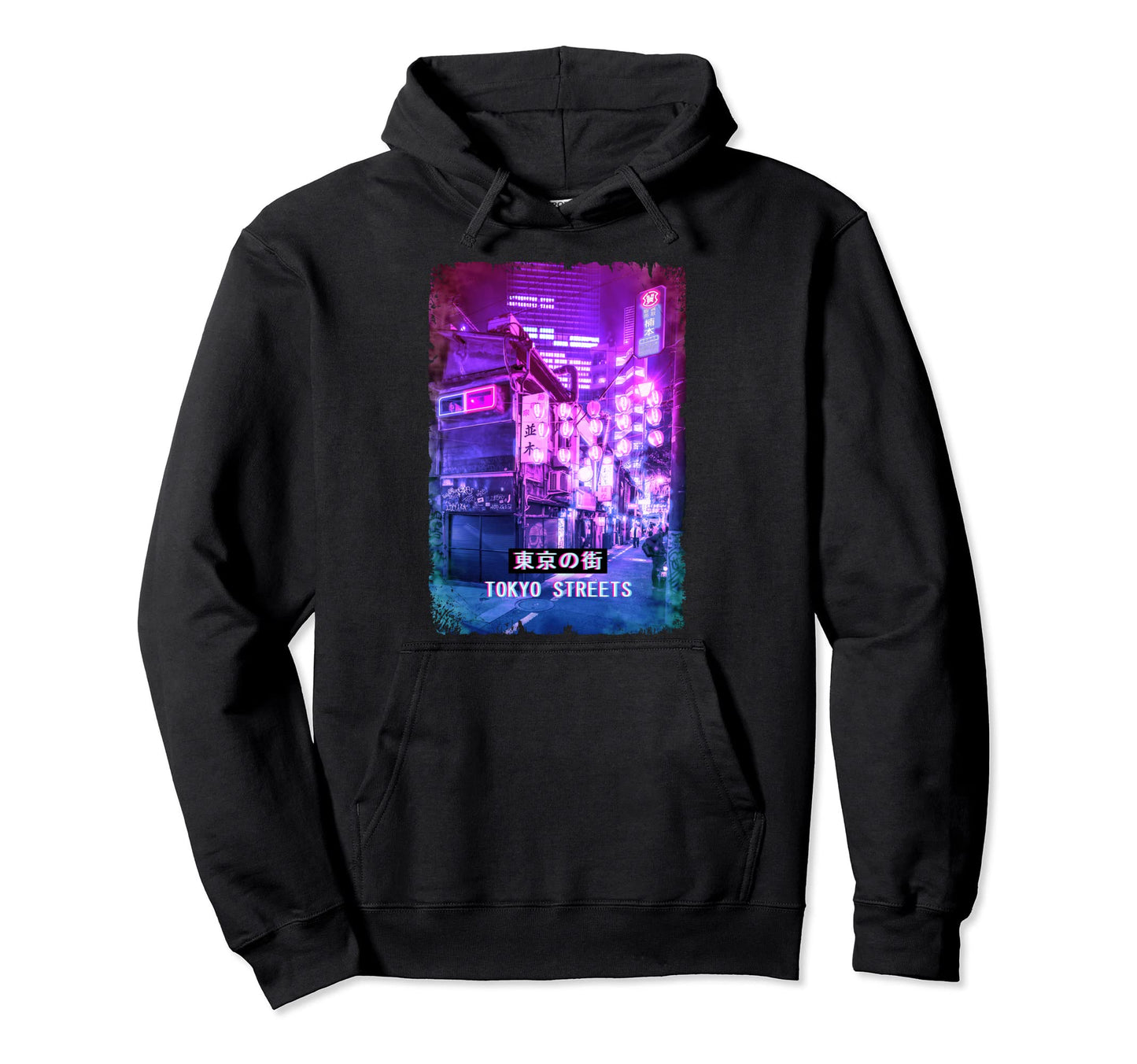 Vaporwave Japan Street Glitch Tokyo Hoodie - Graphic Print Men Women - T-Shirt, Sweatshirt, Hoodie