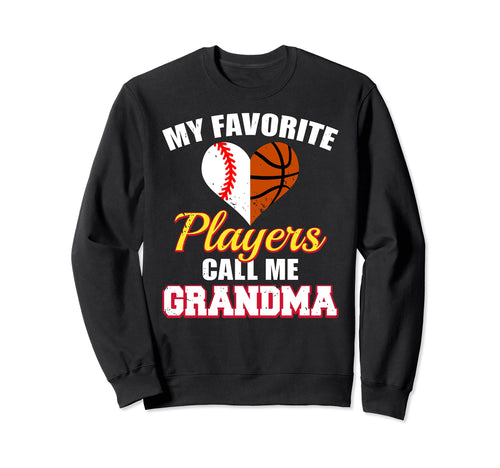 My Favorite Baseball Basketball Sweatshirt - Casual Everyday Wear Unisex - T-Shirt, Sweatshirt, Hoodie