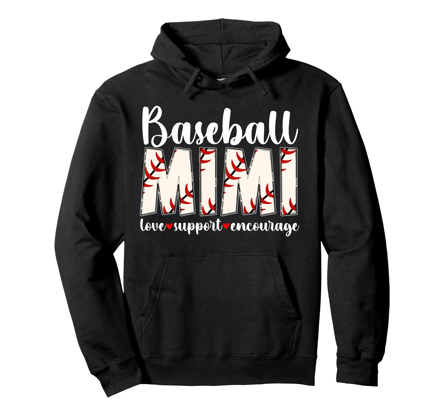 Baseball Mimi Love Support Mimi Hoodie - Aesthetic Graphic Men Women - T-Shirt, Sweatshirt, Hoodie