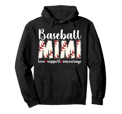 Baseball Mimi Love Support Mimi Hoodie - Aesthetic Graphic Men Women - T-Shirt, Sweatshirt, Hoodie