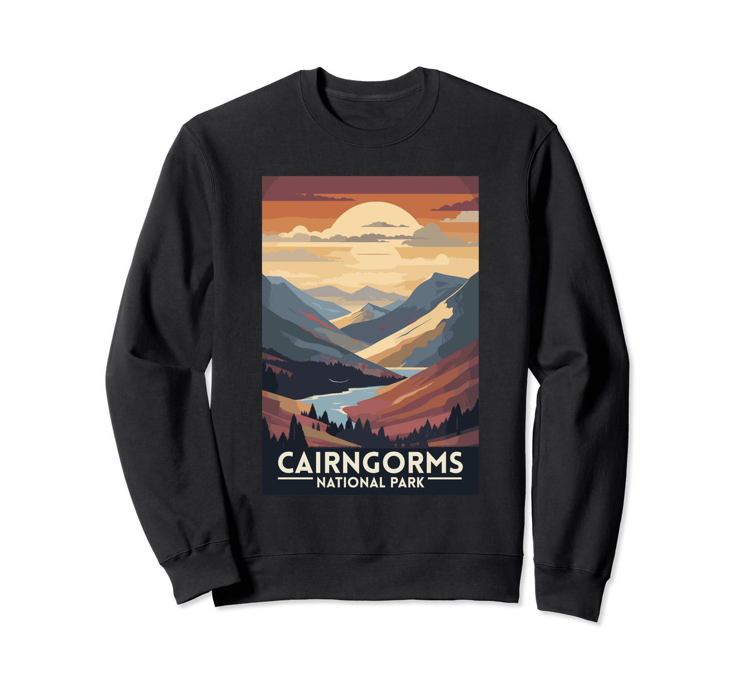 Cairngorms National Park Scotland Uk Sweatshirt - Graphic Print Men Women - T-Shirt, Sweatshirt, Hoodie