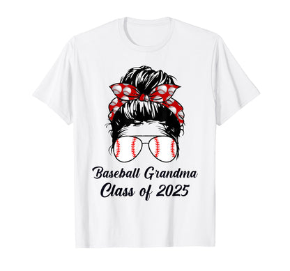 Class 2025 Baseball Grandma Senior T-Shirt - Graphic Print for Adults - T-Shirt, Sweatshirt, Hoodie