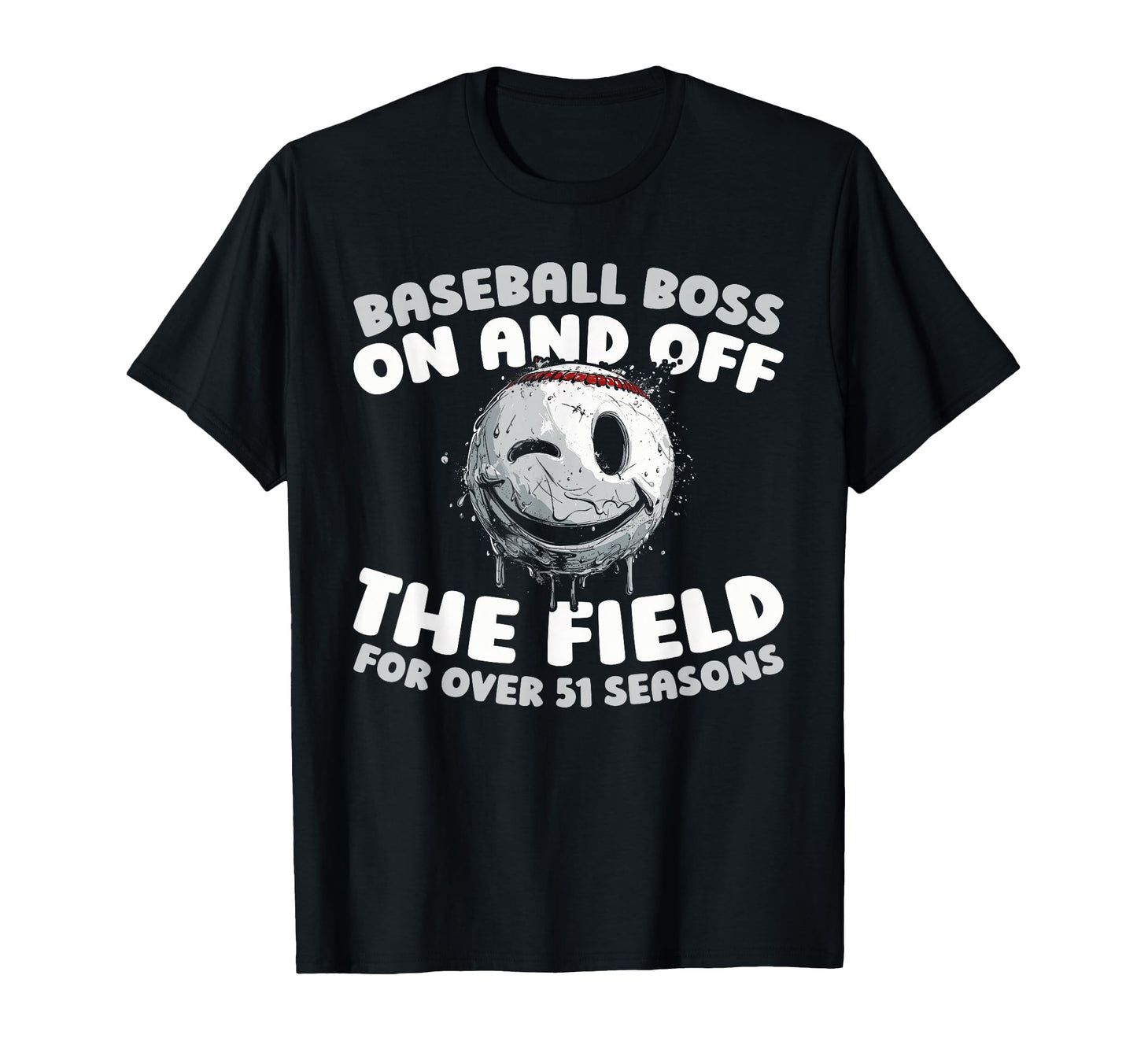 51 Years Old Baseballer Team T-Shirt - Casual Everyday Wear for Adults - T-Shirt, Sweatshirt, Hoodie