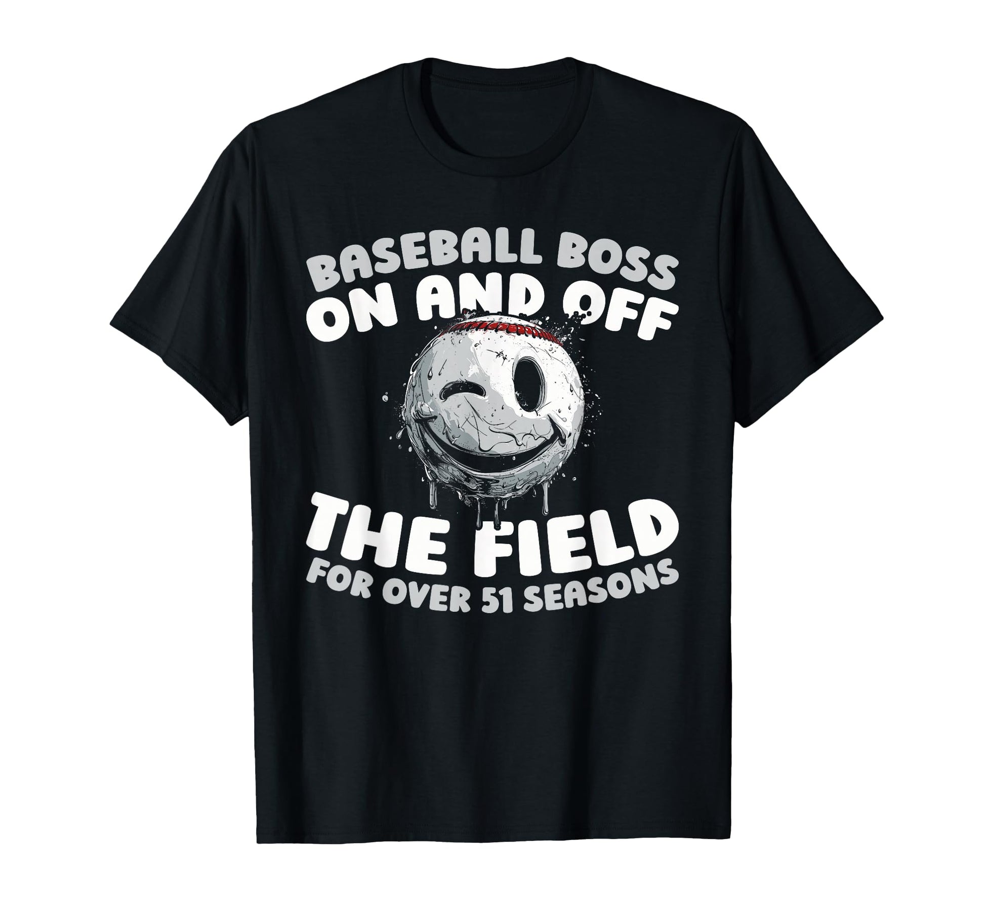 51 Years Old Baseballer Team T-Shirt - Casual Everyday Wear for Adults - T-Shirt, Sweatshirt, Hoodie