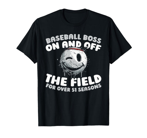 51 Years Old Baseballer Team T-Shirt - Casual Everyday Wear for Adults - T-Shirt, Sweatshirt, Hoodie
