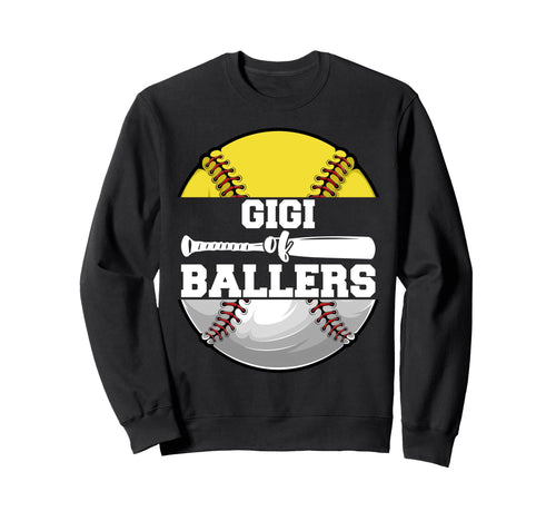 Gigi Ballers Funny Softball Sweatshirt - Aesthetic Graphic Men Women - T-Shirt, Sweatshirt, Hoodie