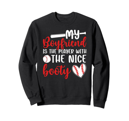 Baseball Girlfriend Funny Sweatshirt - Minimalist Print for Adults - T-Shirt, Sweatshirt, Hoodie