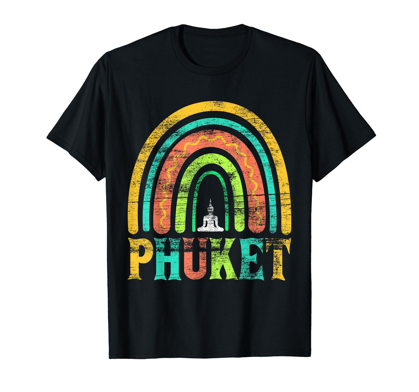 Phuket Rainbow Thailand T-Shirt - Fun Novelty Design Unisex - T-Shirt, Sweatshirt, Hoodie