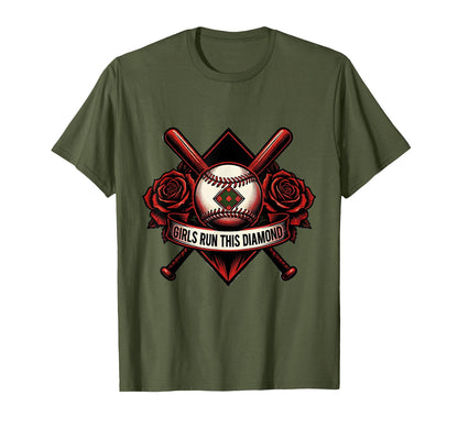 Run This Diamond Baseball T-Shirt - Unique Graphic Unisex - T-Shirt, Sweatshirt, Hoodie