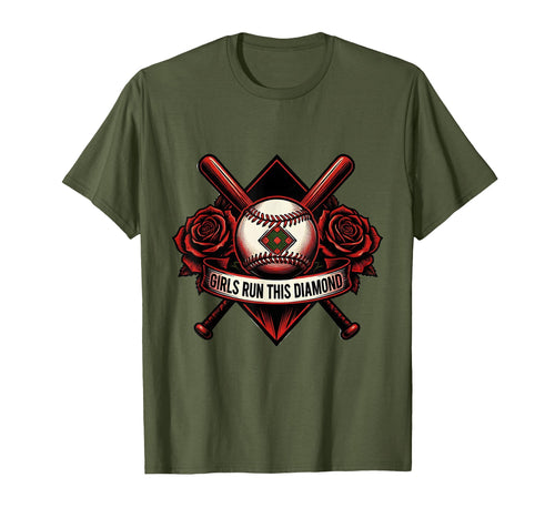 Run This Diamond Baseball T-Shirt - Unique Graphic Unisex - T-Shirt, Sweatshirt, Hoodie