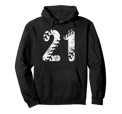 Baseball Softball Mom 21 Number 21 Hoodie - Graphic Print for Adults - T-Shirt, Sweatshirt, Hoodie