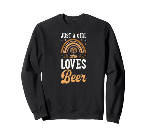 Just Who Loves Beer Bohemian Rainbow Sweatshirt - Trendy Graphic Unisex - T-Shirt, Sweatshirt, Hoodie