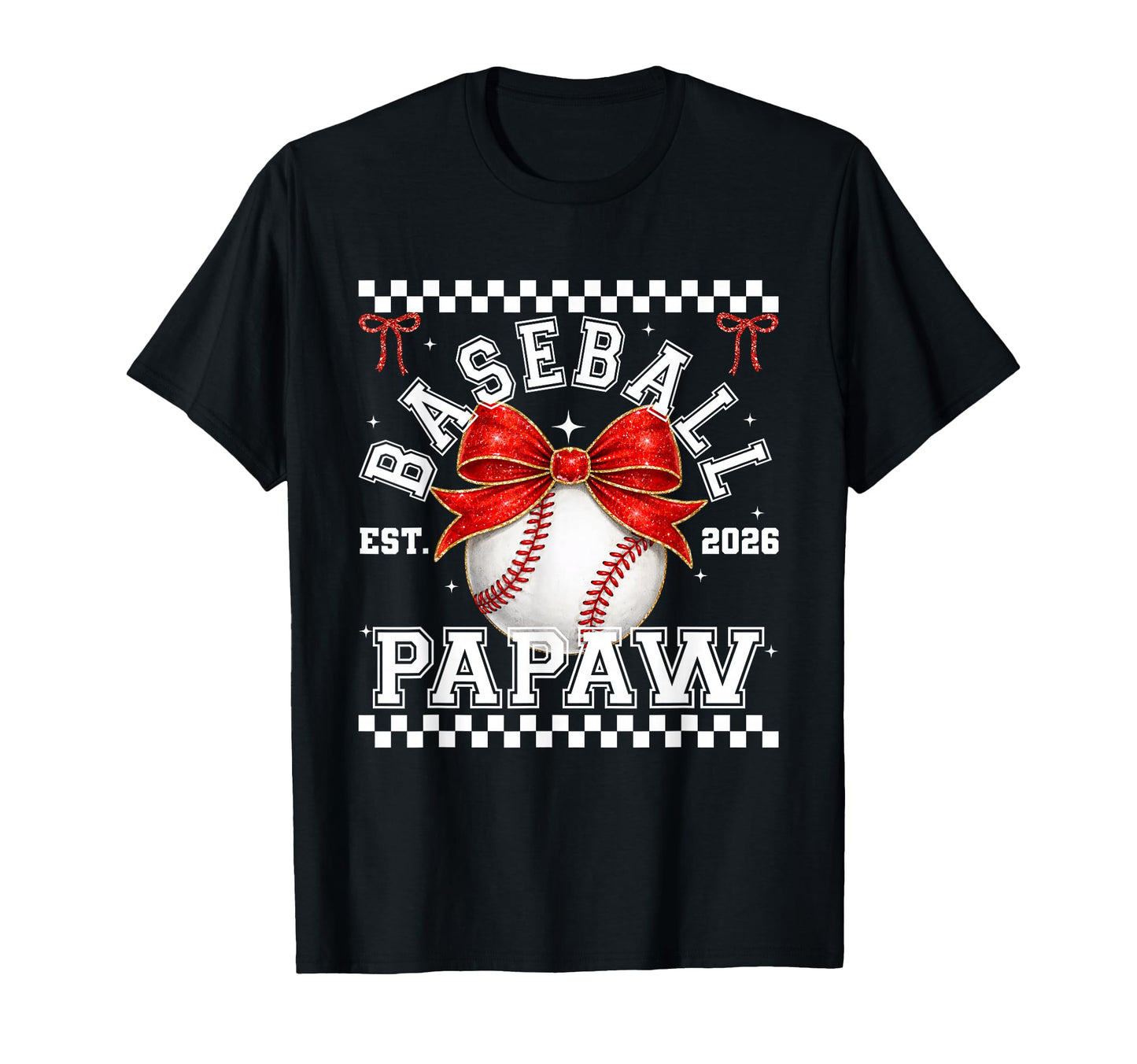 Baseball Papaw Coquette Family Matching T-Shirt - Minimalist Print Unisex - T-Shirt, Sweatshirt, Hoodie