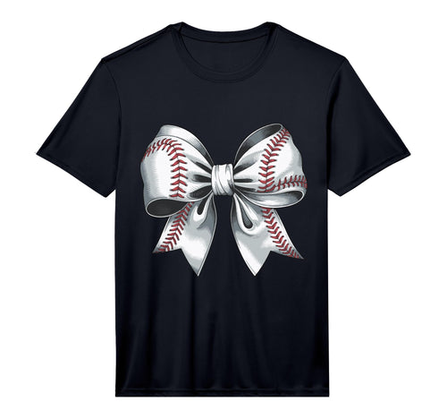 Baseball Bow Baseball Mom Mothers T-Shirt - Casual Everyday Wear Unisex - T-Shirt, Sweatshirt, Hoodie