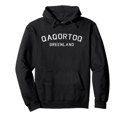 Varsity Qaqortoq Greenland Hoodie - Graphic Print Unisex - T-Shirt, Sweatshirt, Hoodie