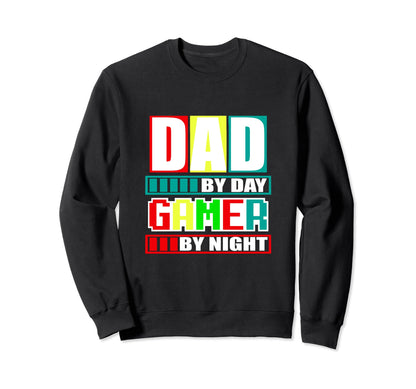 Dad Day Gamer Night Unique Sweatshirt - Minimalist Print for Adults - T-Shirt, Sweatshirt, Hoodie