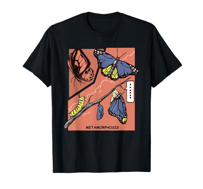 Butterfly Comic Y2K Grunge Aesthetic T-Shirt - Graphic Print Men Women - T-Shirt, Sweatshirt, Hoodie