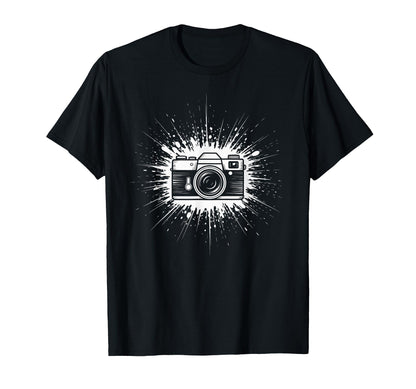 Camera Photo Photography Flash Lens T-Shirt - Casual Everyday Wear Unisex - T-Shirt, Sweatshirt, Hoodie