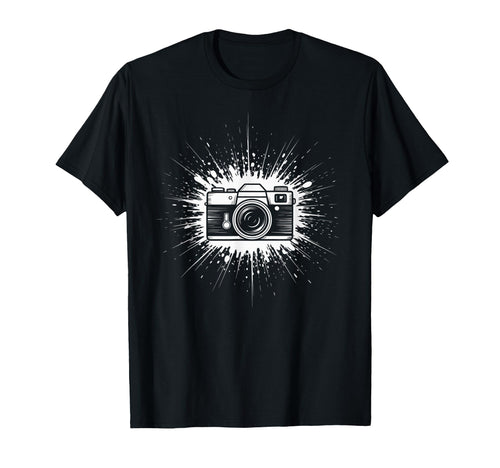 Camera Photo Photography Flash Lens T-Shirt - Casual Everyday Wear Unisex - T-Shirt, Sweatshirt, Hoodie
