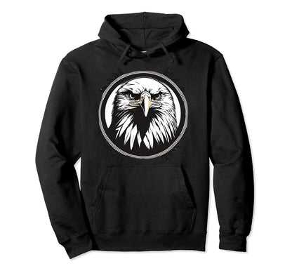 American Bald Eagle Freedom Peace Hoodie - Fun Novelty Design Men Women - T-Shirt, Sweatshirt, Hoodie