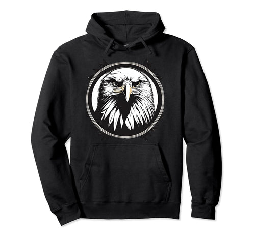 American Bald Eagle Freedom Peace Hoodie - Fun Novelty Design Men Women - T-Shirt, Sweatshirt, Hoodie