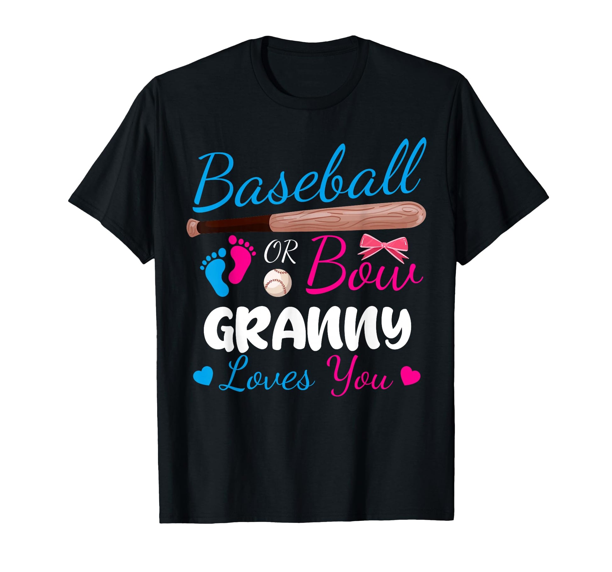 Baseball Or Bow Granny Loves You T-Shirt - Aesthetic Graphic Men Women - T-Shirt, Sweatshirt, Hoodie