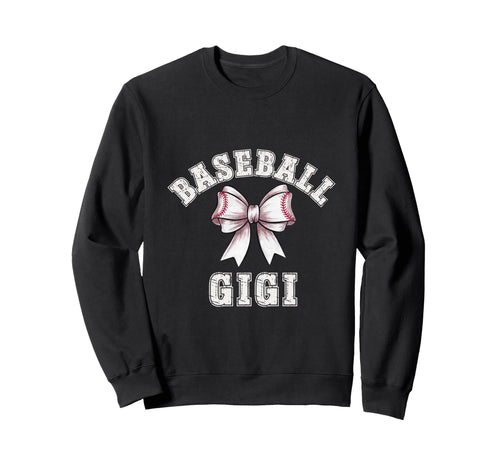 Coquette Baseball Gigi Bow Game Day Sweatshirt - Graphic Print Unisex - T-Shirt, Sweatshirt, Hoodie