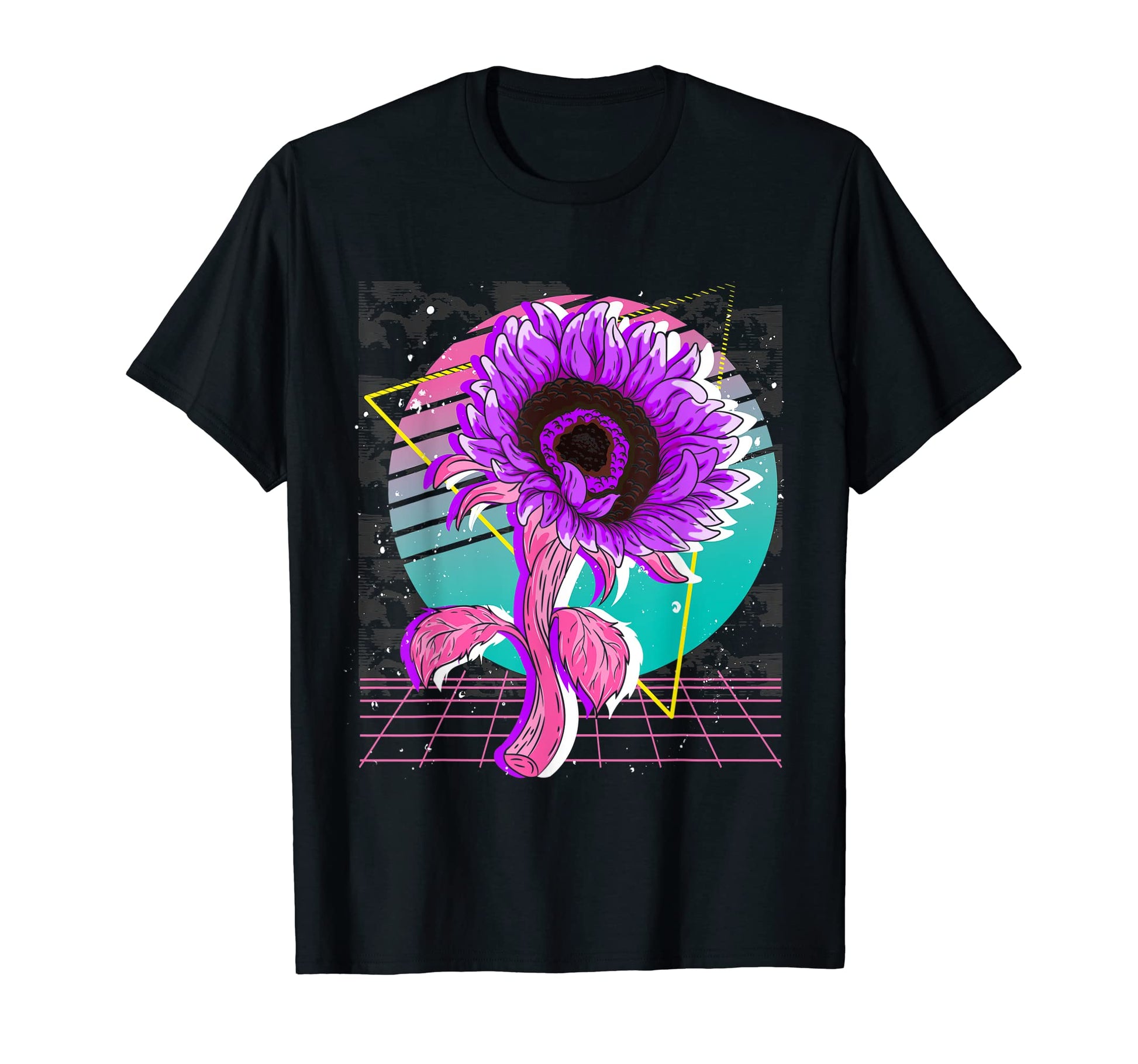 80S Art Flower Blossom Vaporwave T-Shirt - Aesthetic Graphic Men Women - T-Shirt, Sweatshirt, Hoodie
