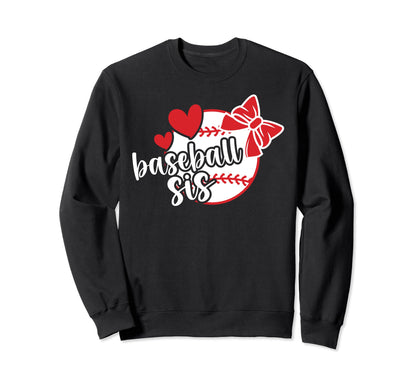 Baseball Sister Baseball Player Proud Sweatshirt - Trendy Graphic Unisex - T-Shirt, Sweatshirt, Hoodie