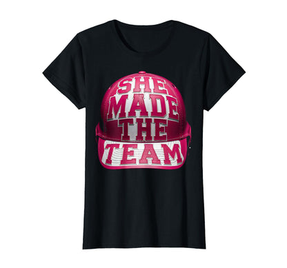 She Made Team Baseball Drip T-Shirt - Fun Novelty Design for Adults - T-Shirt, Sweatshirt, Hoodie