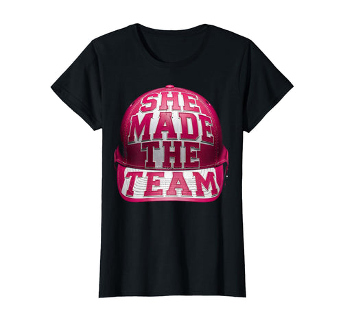 She Made Team Baseball Drip T-Shirt - Fun Novelty Design for Adults - T-Shirt, Sweatshirt, Hoodie