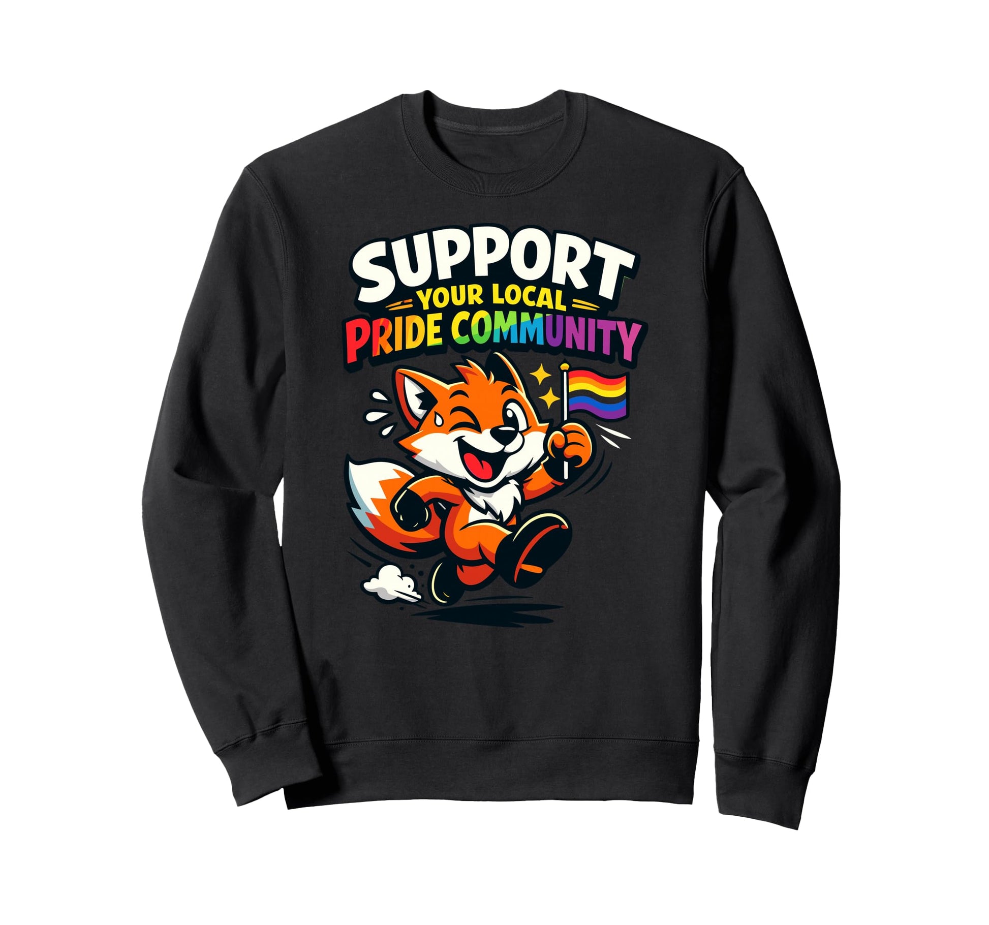Support Your Local Pride Community Sweatshirt - Streetwear Style Men Women - T-Shirt, Sweatshirt, Hoodie