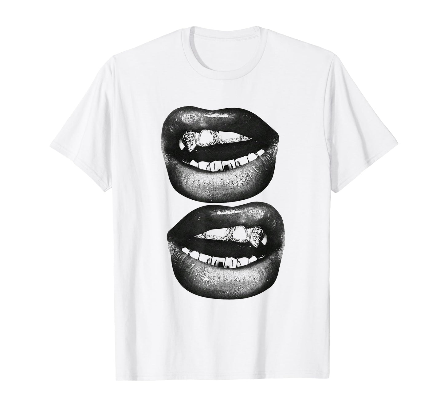 Edgy Y2K Lips Aesthetic Grunge Alt T-Shirt - Unique Graphic Unisex - T-Shirt, Sweatshirt, Hoodie