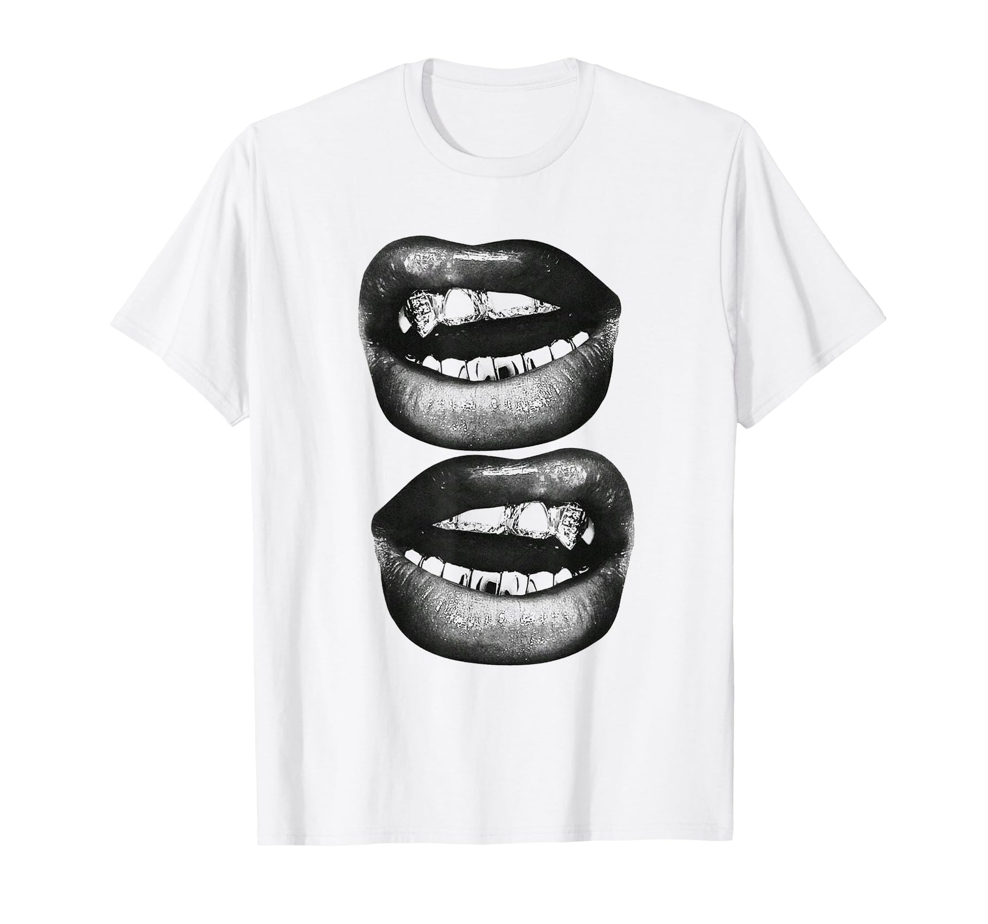 Edgy Y2K Lips Aesthetic Grunge Alt T-Shirt - Unique Graphic Unisex - T-Shirt, Sweatshirt, Hoodie