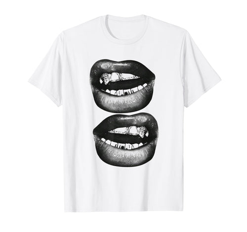 Edgy Y2K Lips Aesthetic Grunge Alt T-Shirt - Unique Graphic Unisex - T-Shirt, Sweatshirt, Hoodie