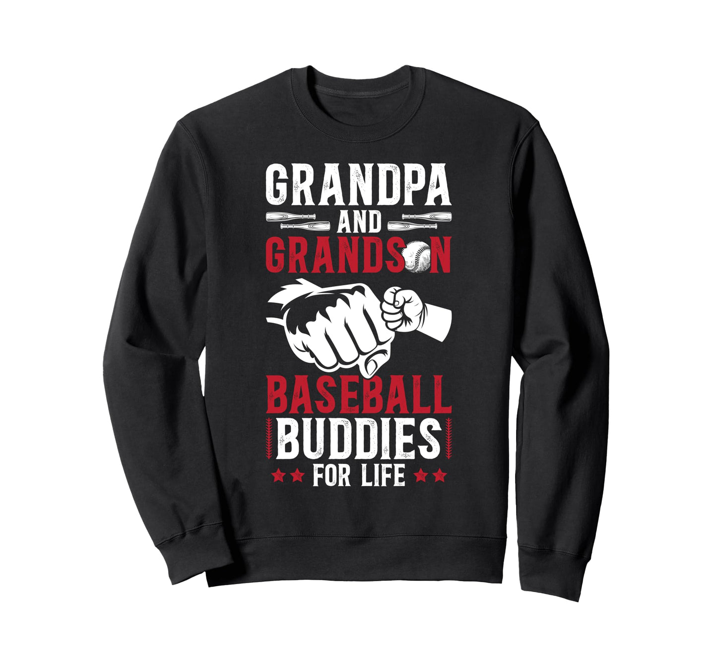 Baseball Grandpa And Grandson Sweatshirt - Novelty Apparel for Adults - T-Shirt, Sweatshirt, Hoodie