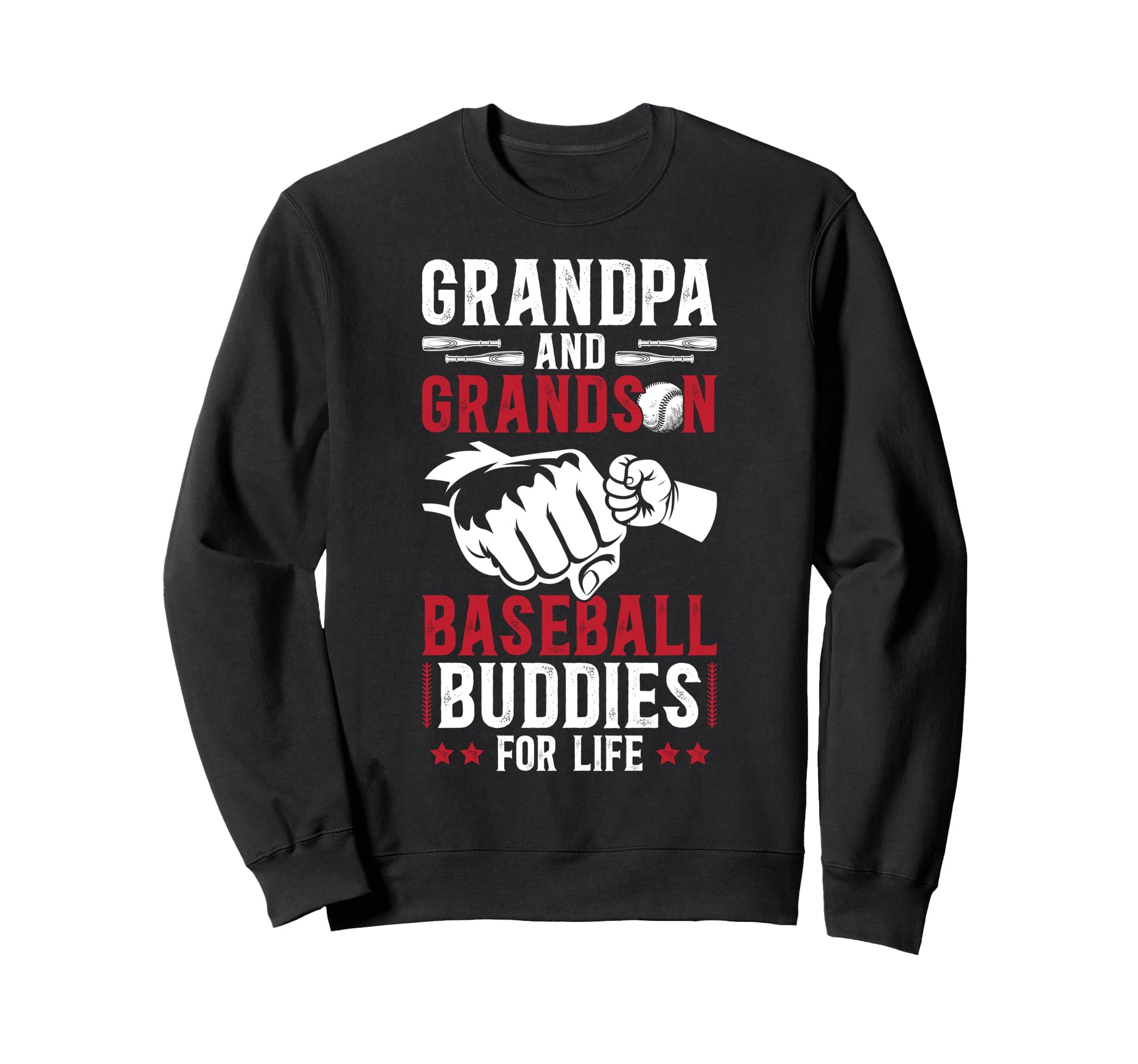 Baseball Grandpa And Grandson Sweatshirt - Novelty Apparel for Adults - T-Shirt, Sweatshirt, Hoodie