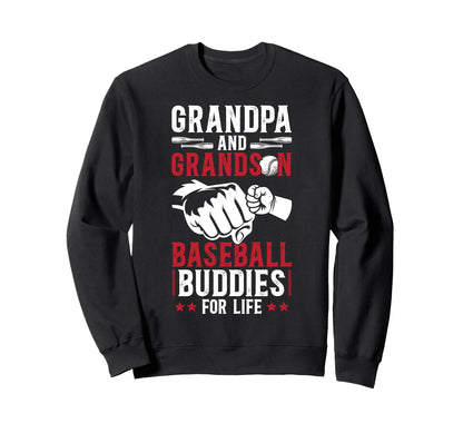 Baseball Grandpa And Grandson Sweatshirt - Novelty Apparel for Adults - T-Shirt, Sweatshirt, Hoodie