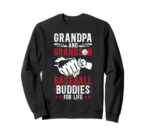Baseball Grandpa And Grandson Sweatshirt - Novelty Apparel for Adults - T-Shirt, Sweatshirt, Hoodie
