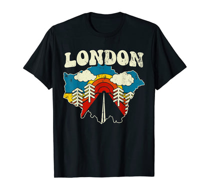 London English City Rainbow T-Shirt - Fun Novelty Design for Adults - T-Shirt, Sweatshirt, Hoodie
