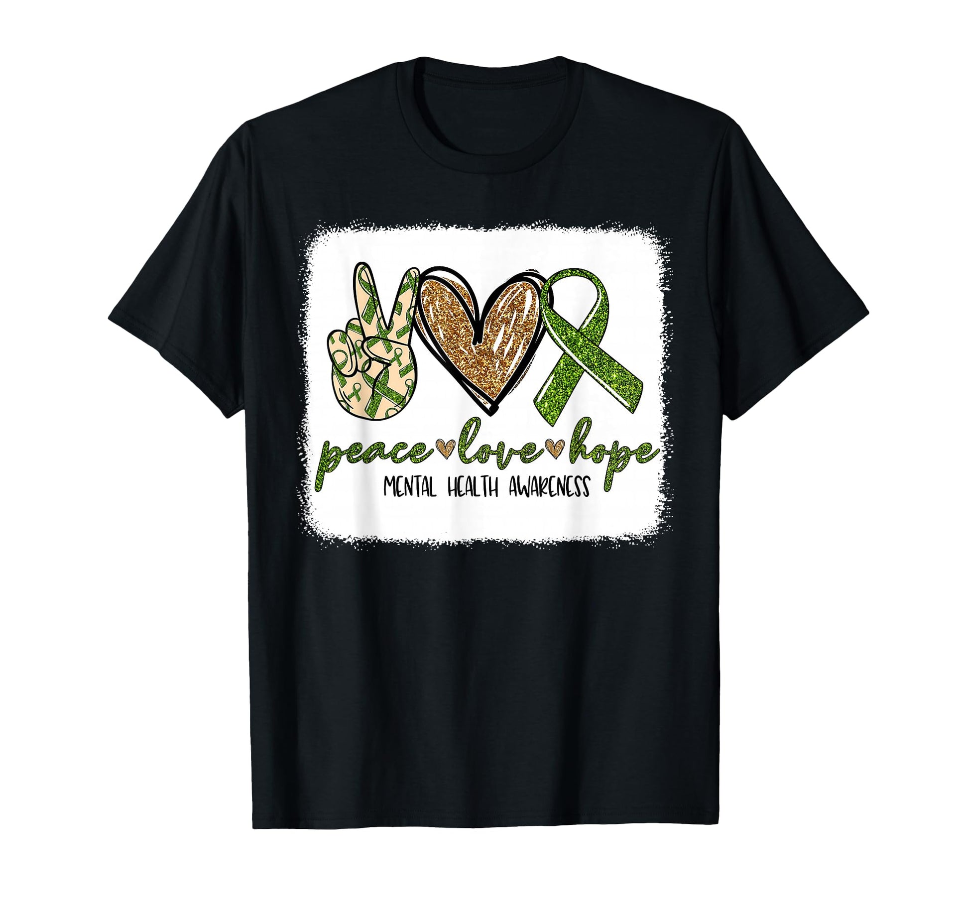 We Wear Green Mental Health T-Shirt - Minimalist Print for Adults - T-Shirt, Sweatshirt, Hoodie