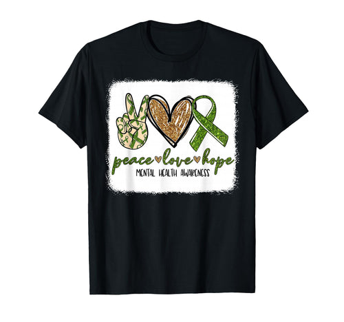 We Wear Green Mental Health T-Shirt - Minimalist Print for Adults - T-Shirt, Sweatshirt, Hoodie
